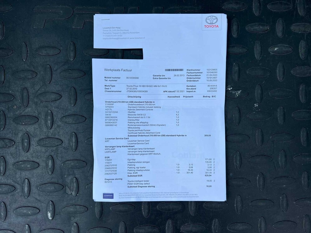 Toyota Prius 1.8 Dynamic 99pk 2010 ORIG-NL, 80-KXH-6