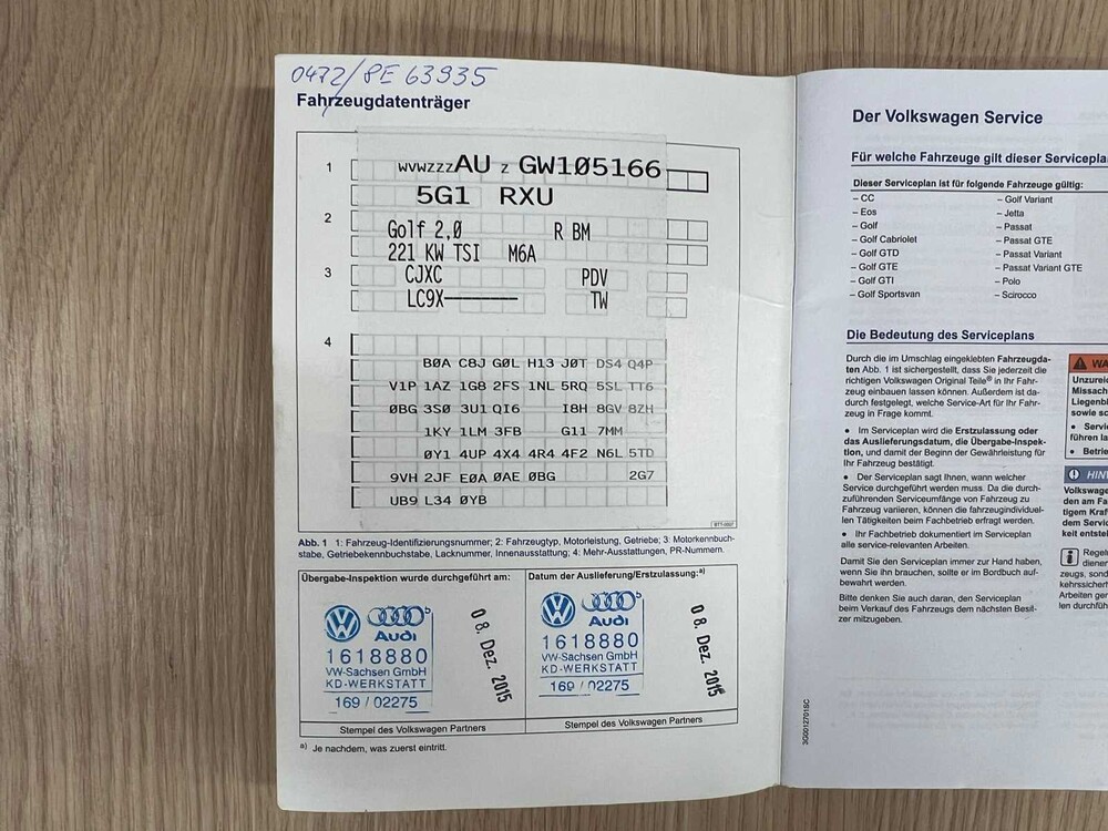 Volkswagen Golf R VII 2.0 TSI 4Motion 370PK 2015, SH-961-J