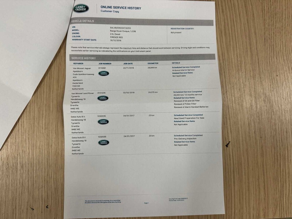 Land Rover Range Rover Evoque 2.0 eD4 US SE Dynamic 150pk 2017 ORIG-NL, ND-468-G