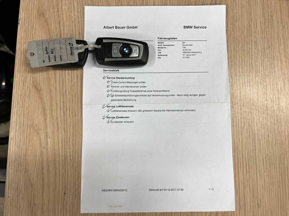 BMW M4 Competition F82 M-Sport 450PS 2017 4er-Reihe, X-020-FX