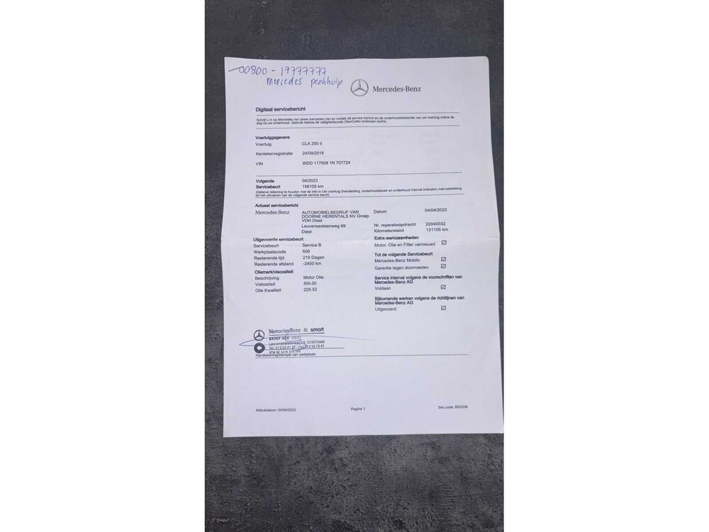 Mercedes-Benz CLA200d Business Solution 136PS 2018 CLA Klasse Shooting Brake, X-716-ZH