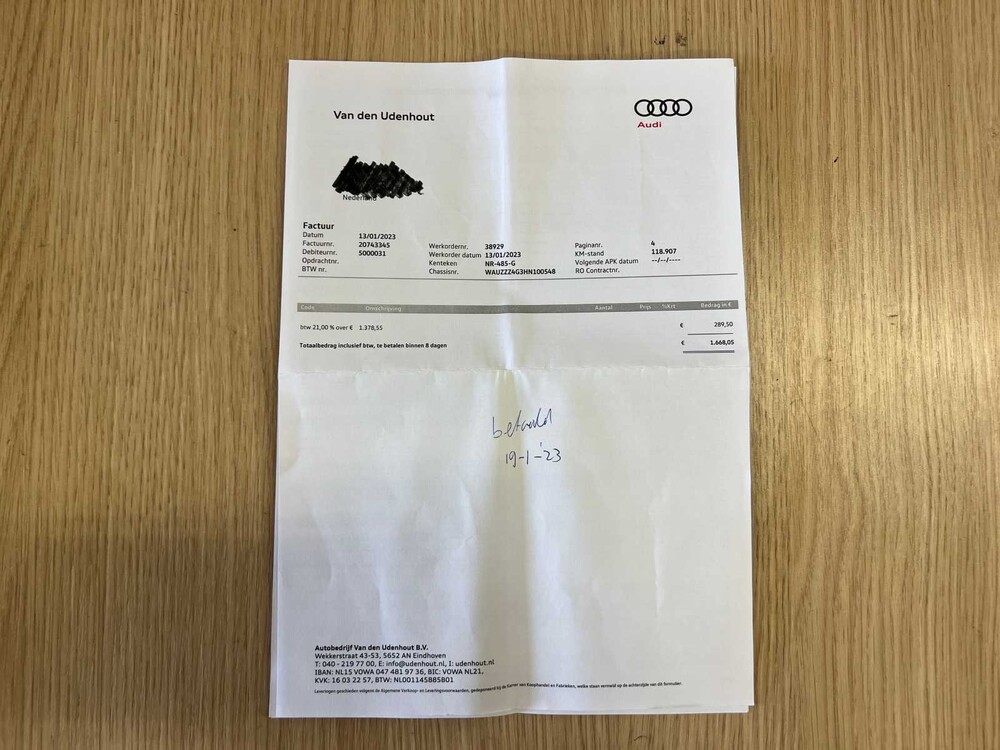 Audi A7 Sportback 1.8 TFSI Pro Line Plus 190PS 2017 FACELIFT (ORIGINAL-NL), NR-485-G