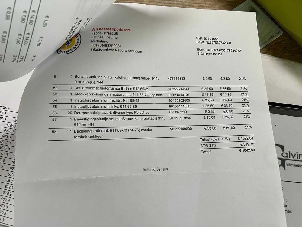 Porsche 911E Targa 2.0 T 110PS 1971, AM-34-97 