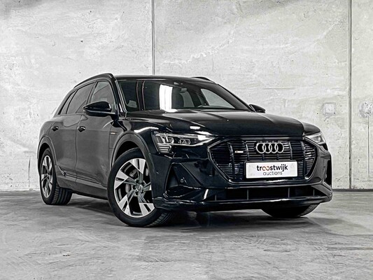 Audi E-Tron 50 Quattro S-Line Launch Edition Black 71 kWh 313pk Black-Optic 2019 (Origineel-NL + 1e Eigenaar), H-033-BN