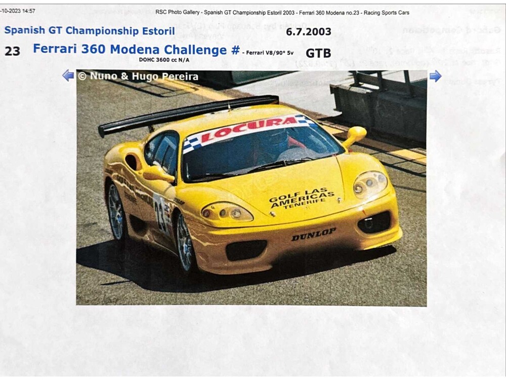 Ferrari 360 Challenge -CIRCUIT- 3.6 V8 400hp 2000