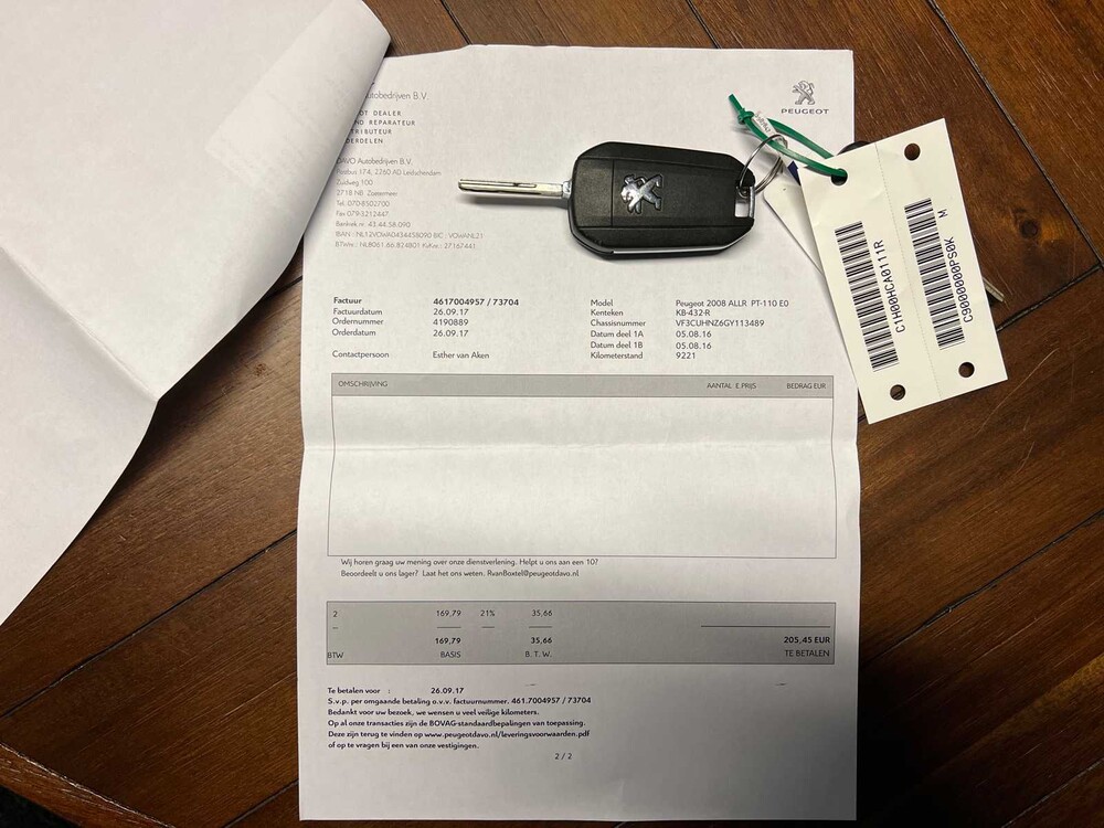 Peugeot 2008 1.2 PureTech Allure 110PS 2016 -Orig. -NL-, KB-432-R