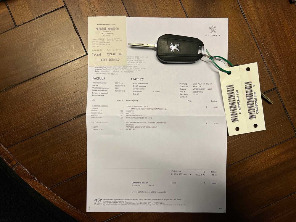 Peugeot 2008 1.2 PureTech Allure 110PS 2016 -Orig. -NL-, KB-432-R