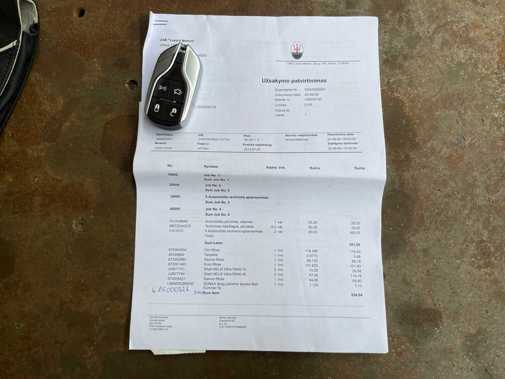 Maserati Ghibli 3.0 V6 D 275hp 2014, X-048-BF