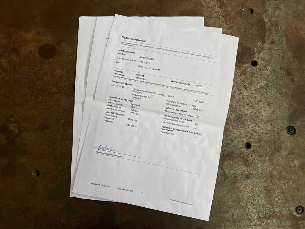 Mercedes-Benz S400 HYBRID 3.5 V6 Long Prestige Plus 306hp 2014 S-Class, 9-ZSJ-91