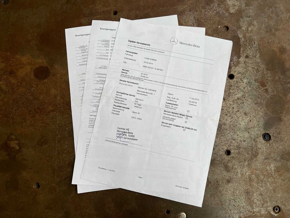 Mercedes-Benz S400 HYBRID 3.5 V6 Long Prestige Plus 306hp 2014 S-Class, 9-ZSJ-91