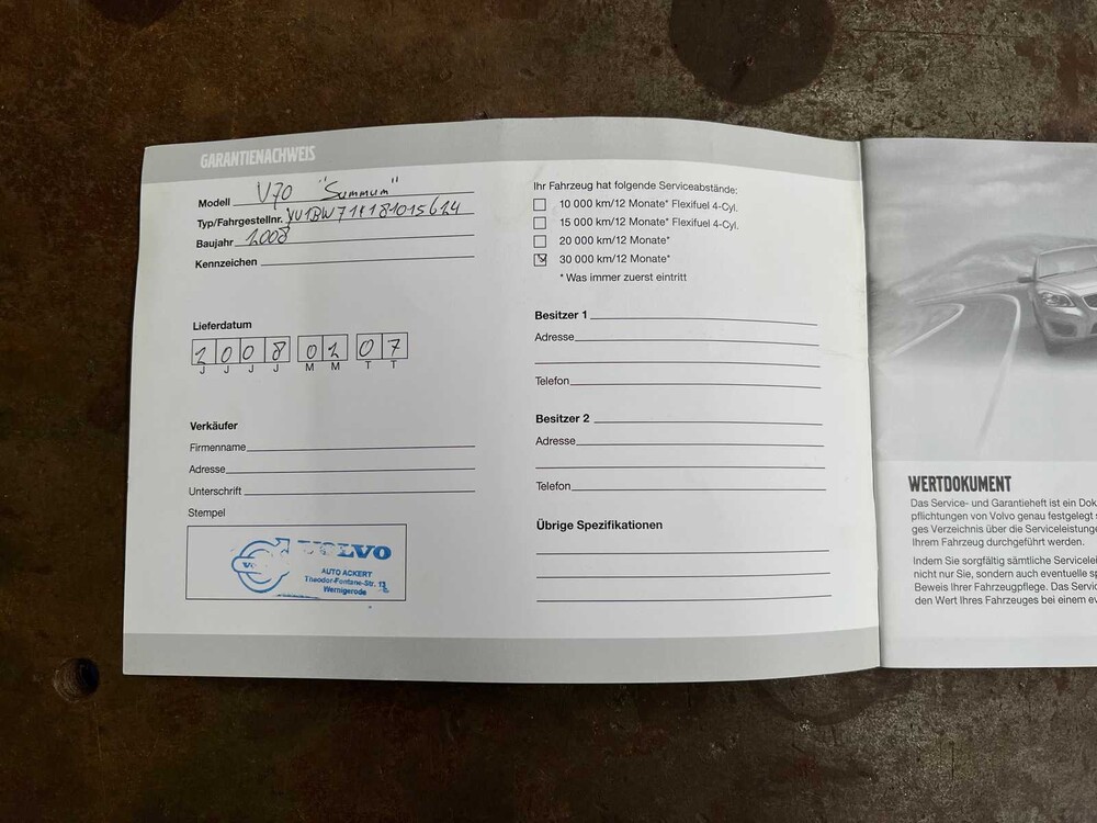 Volvo V70 2.4 D5 185PS 2008, 9-ZSK-36 -YOUNGTIMER-