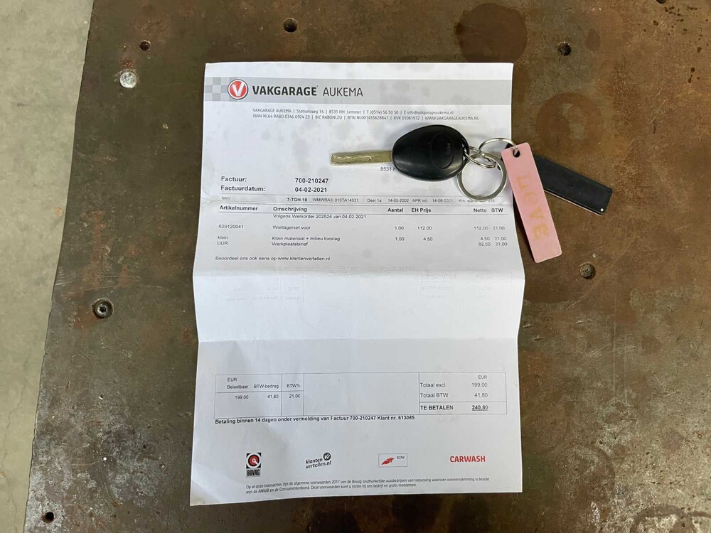 Mini One 1.6 90PS 2002, 7-TGH-18