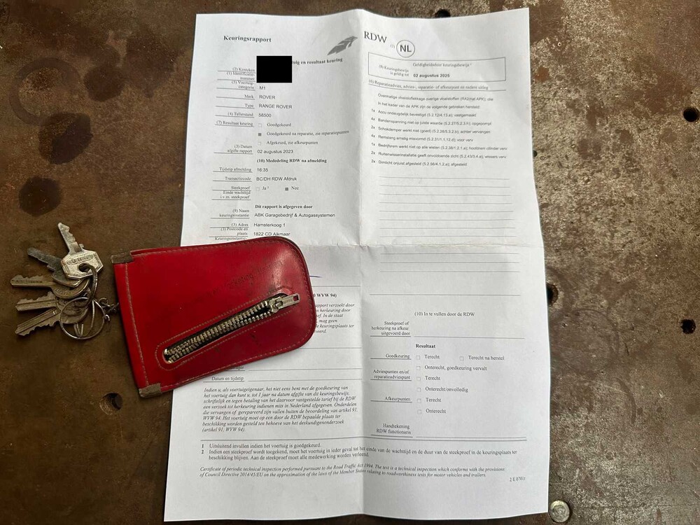 Land Rover Range Rover 3.5 V8 131hp 1975 ORIG-NL, NL-registration