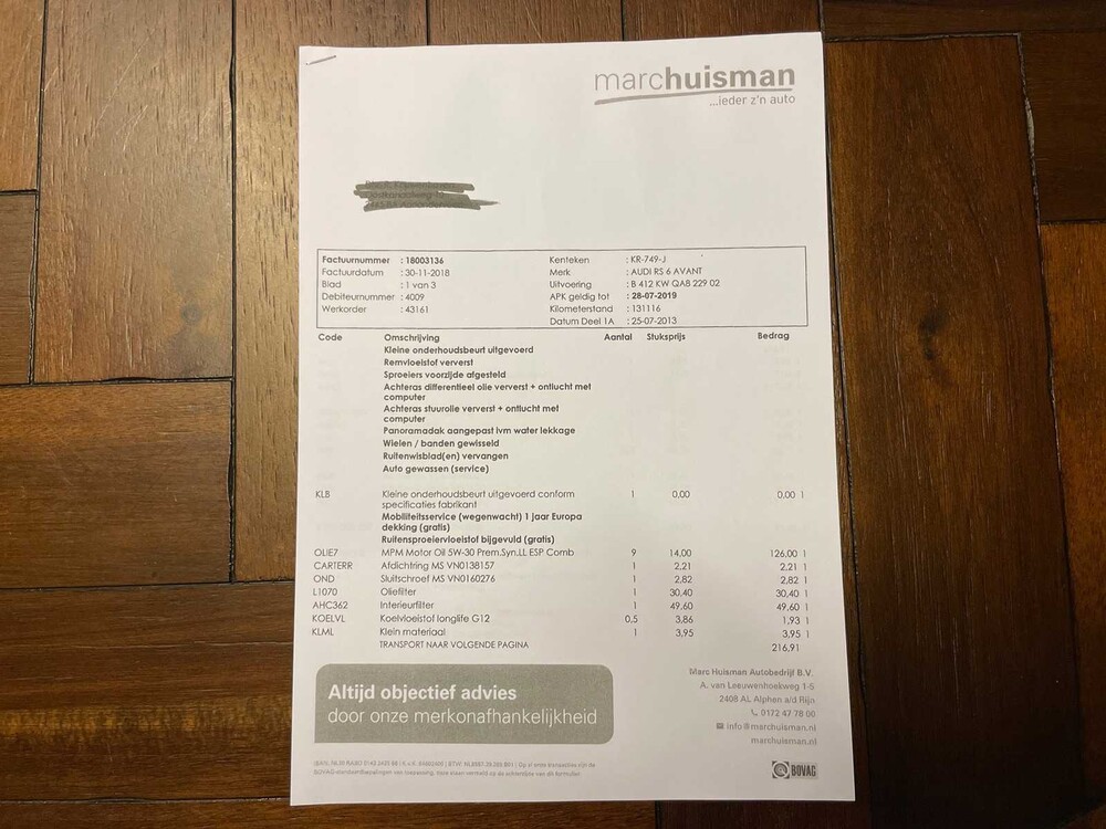Audi RS6 Avant 4.0 TFSI V8 Quattro Pro Line Plus 560hp 2013, KR-749-J