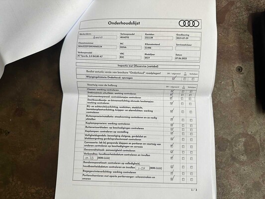 Audi A7 Sportback 45 TFSI S-Line NEW-MODEL 245hp 2019 ORIG-NL, ZS-112-R
