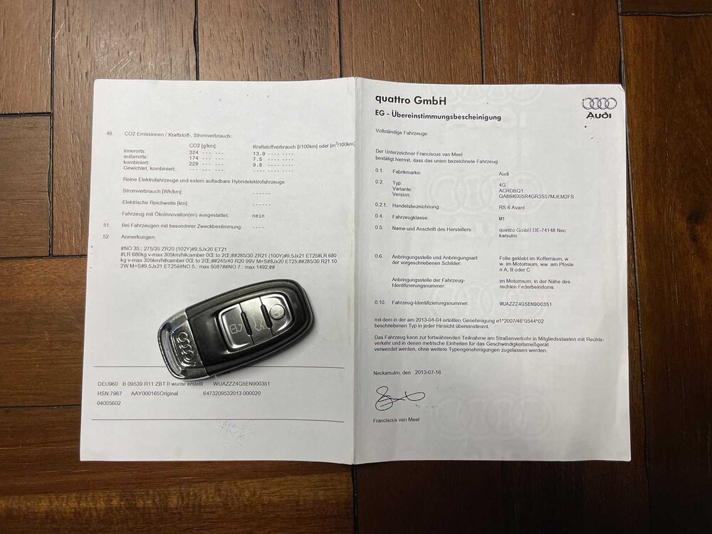 Audi RS6 Avant 4.0 TFSI V8 Quattro Pro Line Plus 560hp 2013, KR-749-J