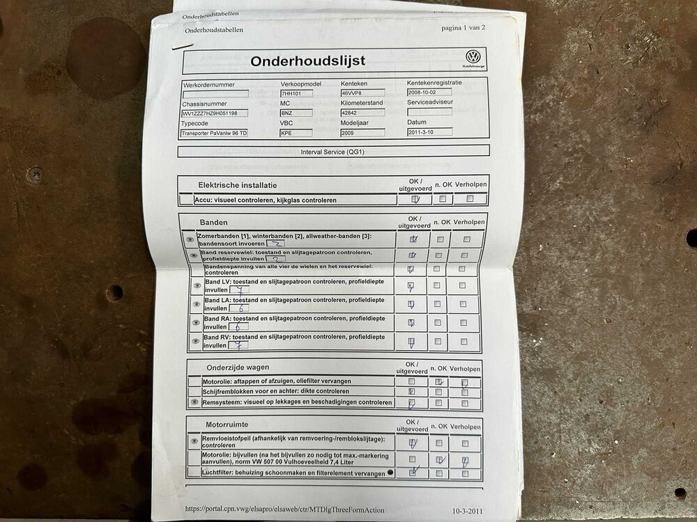 Volkswagen Transporter 2.5 TDI 340 131PS 2008 -Orig. NL-, 46-VVP-8