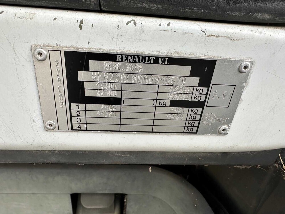 Renault HD-210 Premium 6-Zylinder (154KW) V.V Dhollandia 1500KG hydraulische Ladebordwand, BG-XJ-34