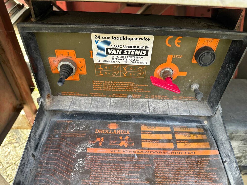 Renault HD-210 Premium 6-Zylinder (154KW) V.V Dhollandia 1500KG hydraulische Ladebordwand, BG-XJ-34