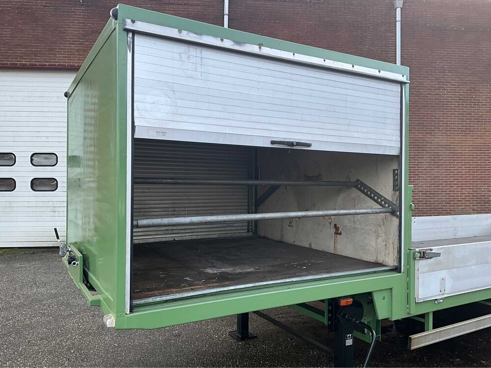 Meyvo OL55 2-Achs-Sattelauflieger BE mit einstellbarer Luftfederung und teilweise geschlossener Plane, OD-83-VD