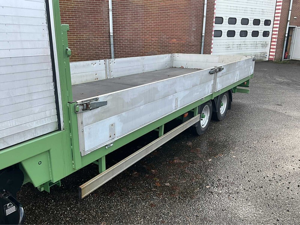 Meyvo OL55 2-Achs-Sattelauflieger BE mit einstellbarer Luftfederung und teilweise geschlossener Plane, OD-83-VD