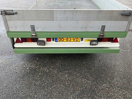 Meyvo OL55 2-axle semi-trailer BE with adjustable air suspension and partially closed tarpaulin, OD-83-VD