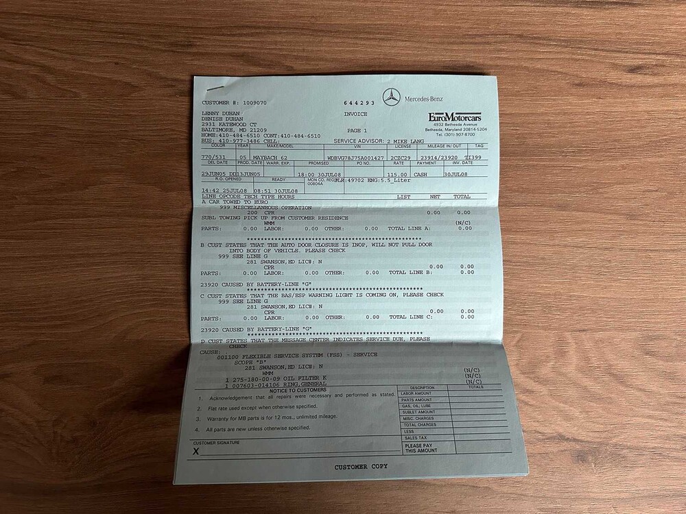 Maybach 62 5.5 V12 550PS 2006 -Youngtimer-