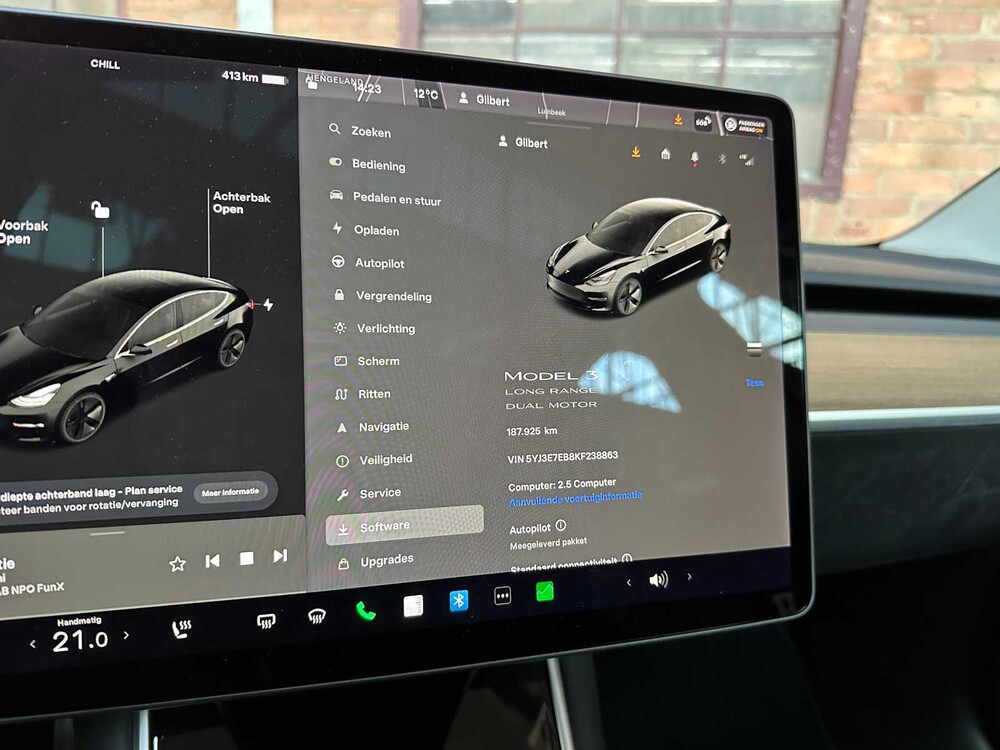 Tesla Model 3 Long Range 75 kWh 351PS 2019 (Original-NL), XT-635-V