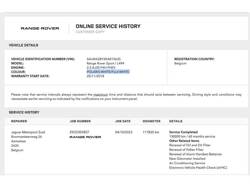 Land Rover Range Rover Sport P400e 404hp 2018 Plug-In Hybrid