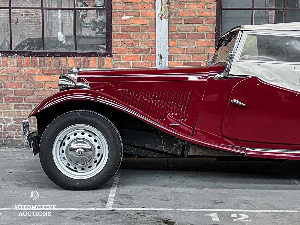 MG TD Cabriolet 54pk 1949, 09-SZ-01 Oldtimer