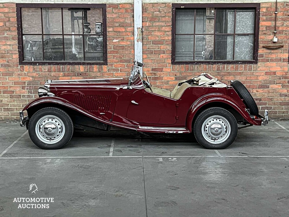 MG TD Cabriolet 54pk 1949, 09-SZ-01 Oldtimer