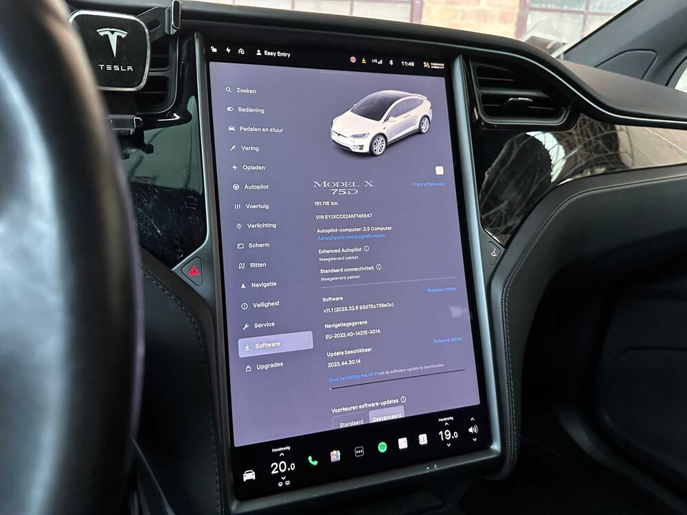 Tesla Model X Performance 612hp 2019 (Original-UK), ZH-744-N