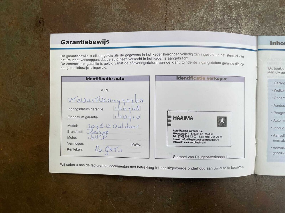 Peugeot 207 SW Outdoor 1.6 VTi XS 120pk 2008 -Orig. NL-, 80-GKT-1