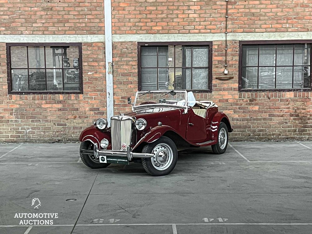 MG TD Cabriolet 54pk 1949, 09-SZ-01 Oldtimer