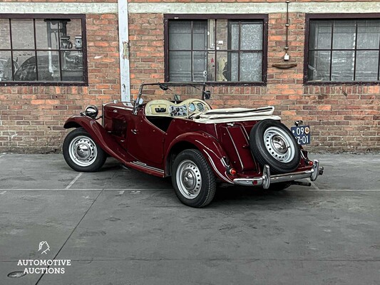 MG TD Cabriolet 54pk 1949, 09-SZ-01 Oldtimer