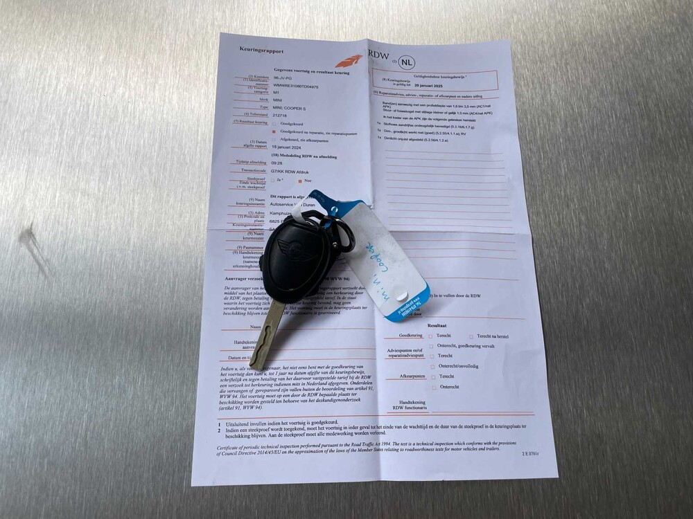 Mini 1.6 Cooper S 163pk 2002 -Orig. NL-, 96-JV-PG