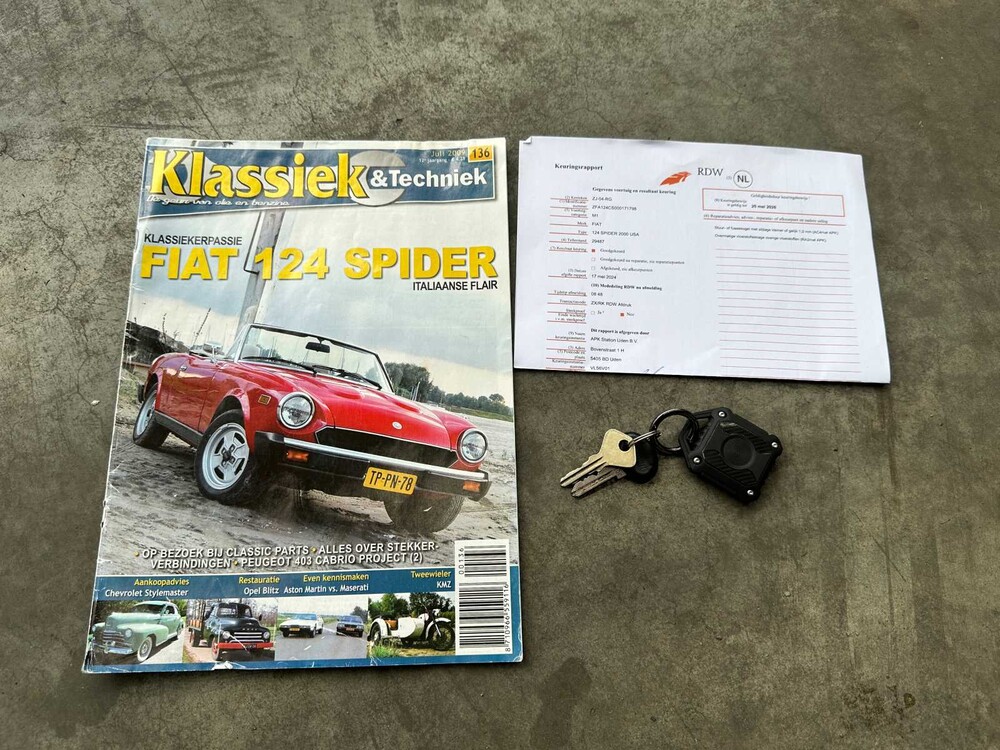 Fiat 124 Spider 2000 H5 USA CS0 105PS 1981, ZJ-04-RG