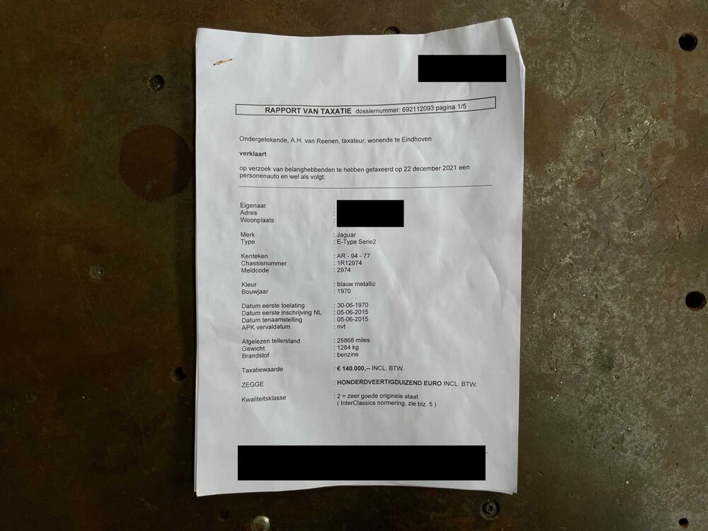 Jaguar E-Type Cabrio 4.2 6-Reihen-Serie 2 265PS 1970, AR-94-77 