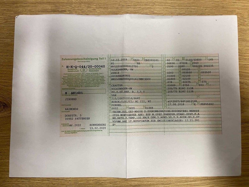 Volkswagen Crafter L4H3 35 2.0 TDI 177hp 2018, VLS-31-H