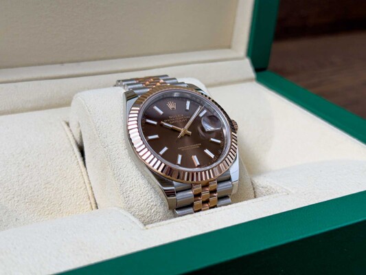 Rolex Datejust 41 CHOCOLATE Everose-Gold Oyster 41mm Oystersteel Everose-Gold 126331 2023 WARRANTY 