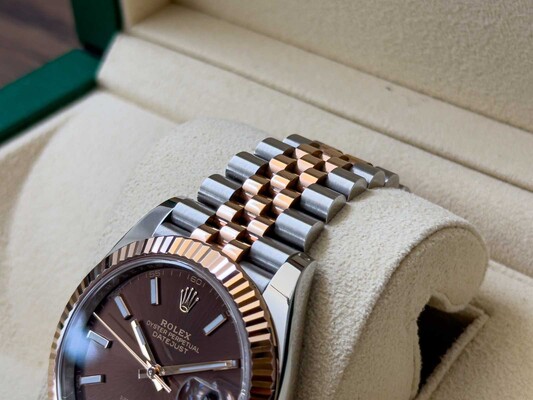 Rolex Datejust 41 CHOCOLATE Everose-Gold Oyster 41mm Oystersteel Everose-Gold 126331 2023 WARRANTY 