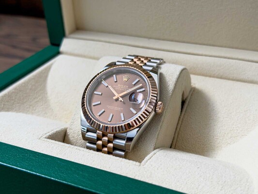 Rolex Datejust 41 CHOCOLATE Everose-Gold Oyster 41mm Oystersteel Everose-Gold 126331 2023 WARRANTY 