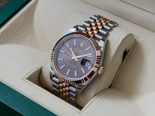 Rolex Datejust 41 CHOCOLATE Everose-Gold Oyster 41mm Oystersteel Everose-Gold 126331 2023 WARRANTY 