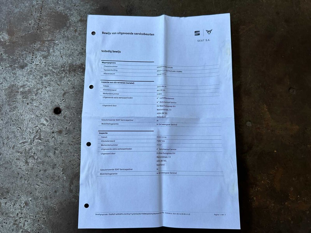 SEAT Ateca 1.0 EcoTSI Style 116pk 2019 (Origineel-NL+ 1e eigenaar), SB-383-N