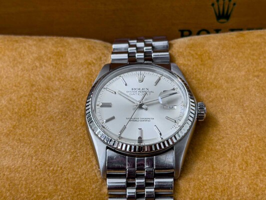 ROLEX DATEJUST OYSTER PERPETUAL 36mm 16014 1979 SILVER DAIL