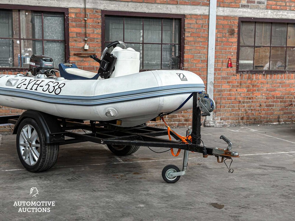 Zodiac VL310R Inflatable boat 15hp, 2-YH-538