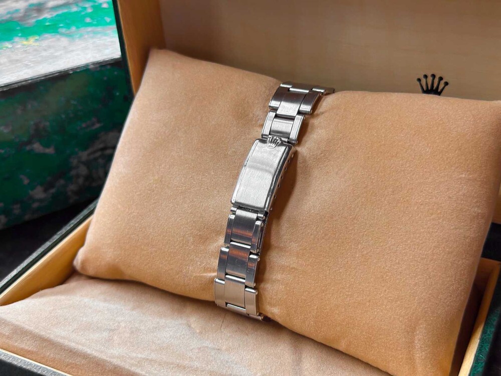 ROLEX OYSTERDATE PRECISION 1966 - SILBERNE DAIL - MIT ECHTEM PAPIER UND UMKARTON