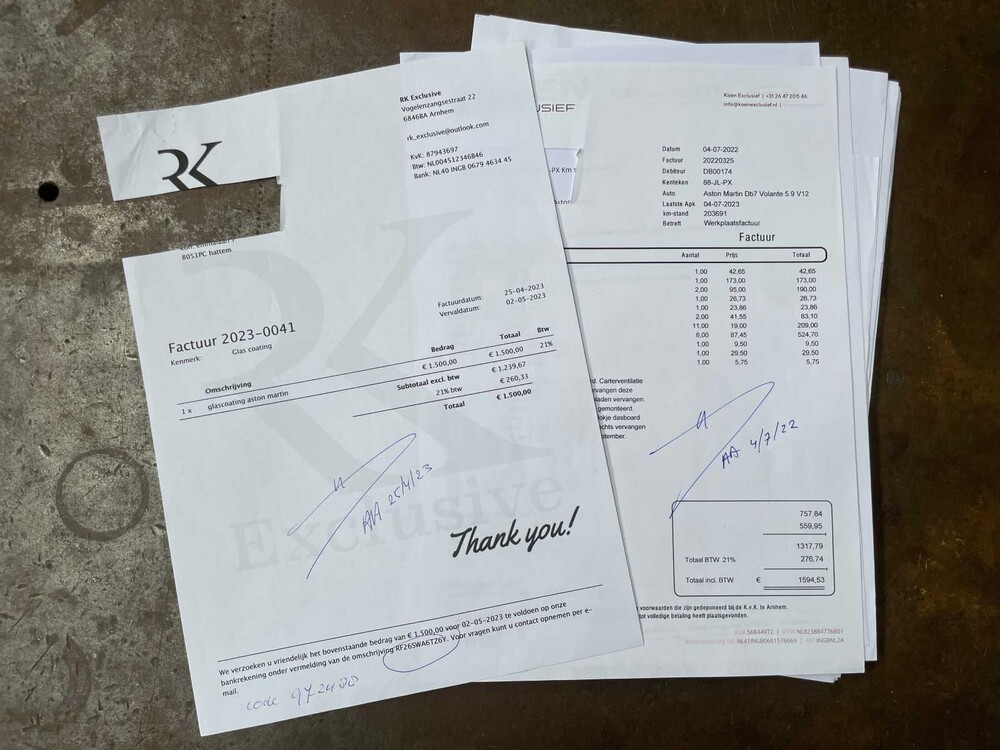 Aston Martin DB7 Volante 5.9 V12 Vantage 416PS 2002 (Original-NL) Cabrio, 88-JL-PX Youngtimer