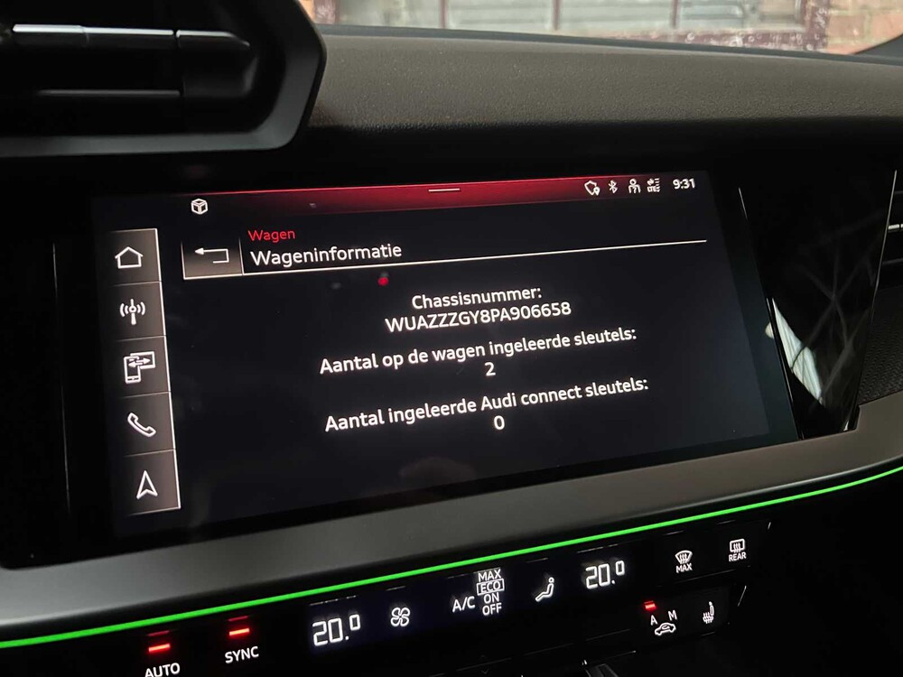 Audi RS3 Limousine 2.5 TFSI Quattro 400PS 2023, NL Nummernschild (WERKSGARANTIE)