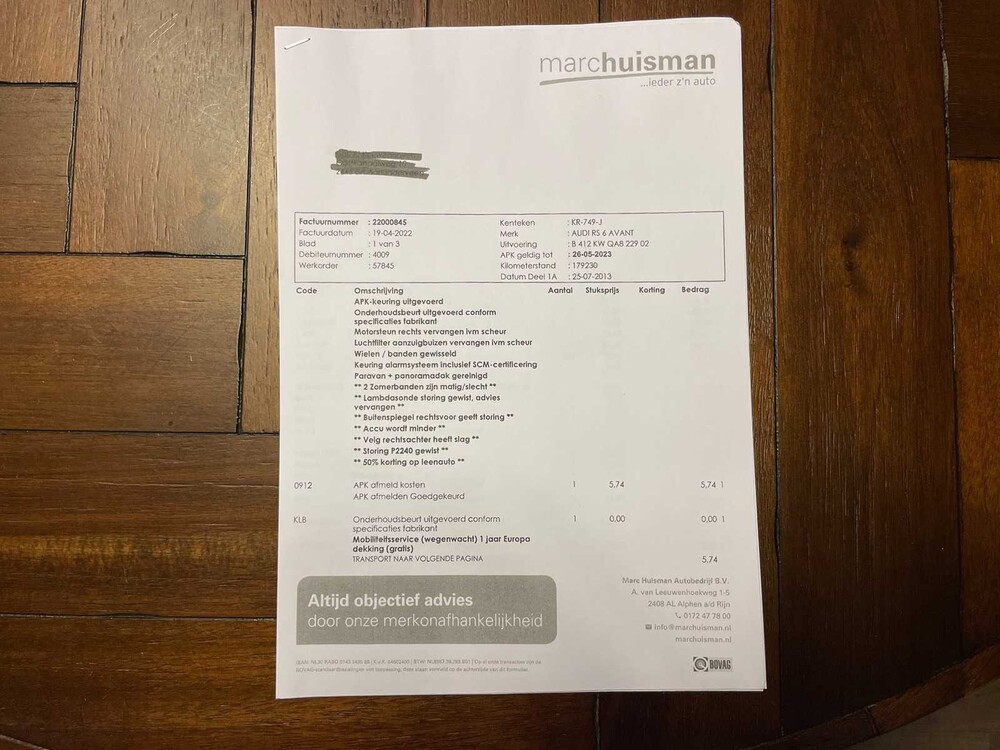 Audi RS6 Avant 4.0 TFSI V8 Quattro Pro Line Plus 560pk 2013, KR-749-J